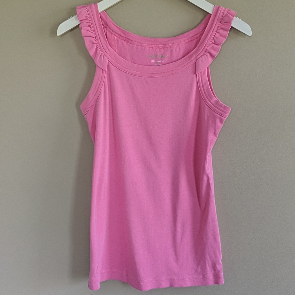 COPY - Lilly Pulitzer Ruffle Tank  Size Small